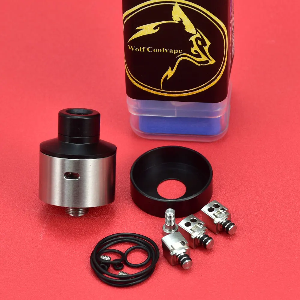 

Атомайзер Wolfcoolvape W2CK D mtl BF RDA W2CK D rda vape 316ss mtl с bf pin 22 мм, одна катушка rda