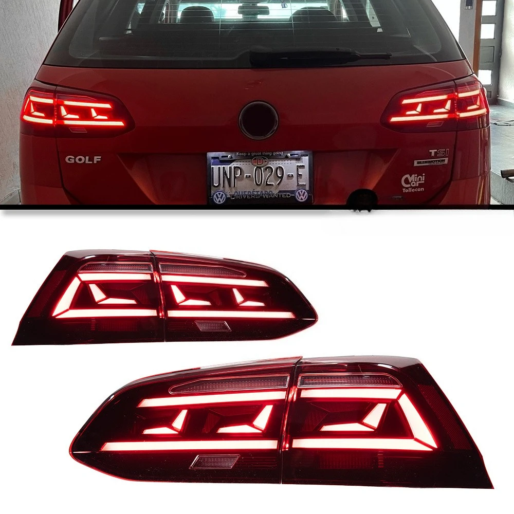 

Suitable for Volkswagen Golf 7 Travel Edition taillight assembly modification, LED brake lights, flowing turn signals
