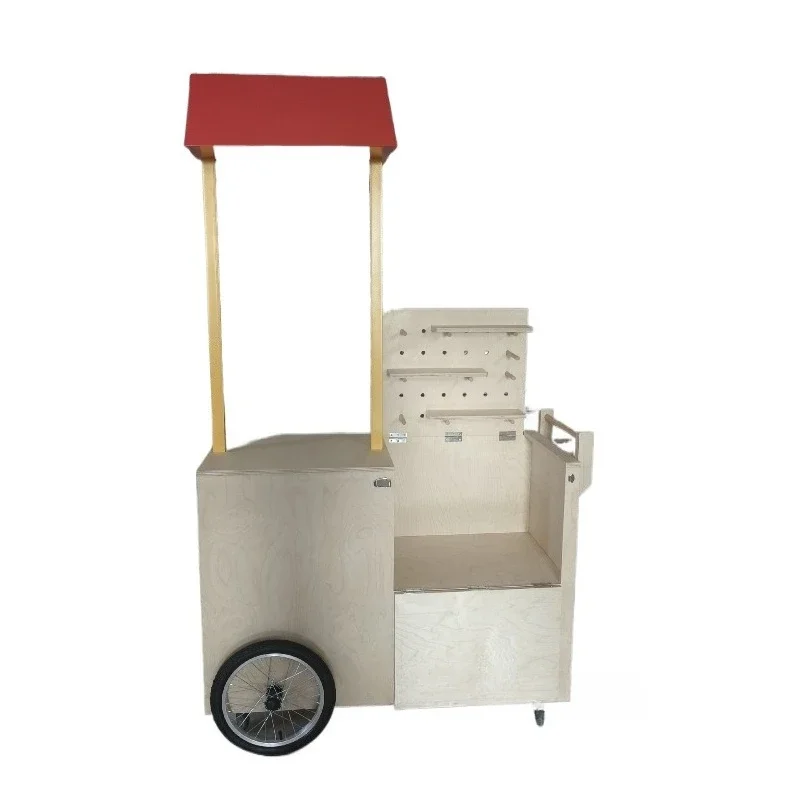 Multifunctional dining car, sales truck, imported birch ocean board shopping mall Meichen ornament square float Spring Festival