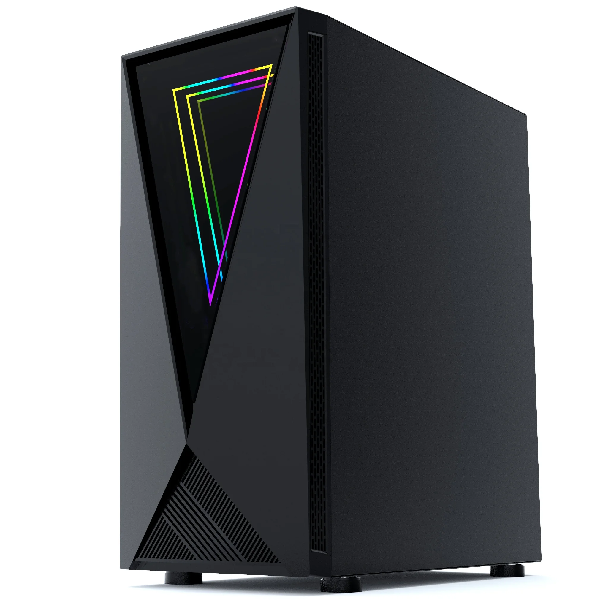 Hot-selling tempered glass with LED strip RGB cabinet PC gaming computer case