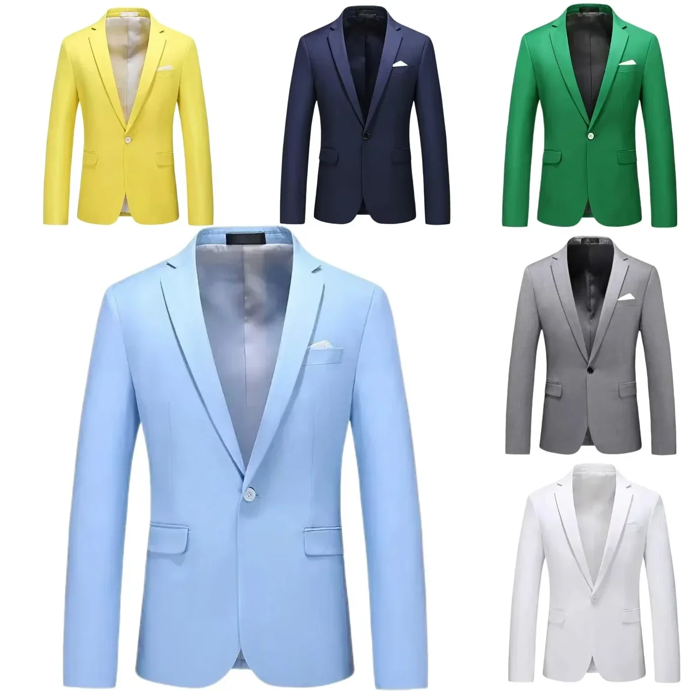 

Men's Suit Blazer Slim Fit Suit Jacket Single Blazer Formal Dress Notched Lapel High Quality Wedding Dresses Business