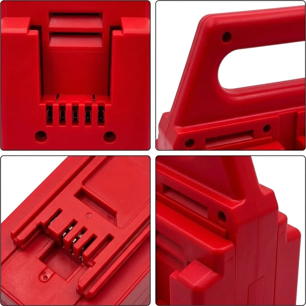 Red ABS For battery Storage Bracket for 18V Lithium Batteries Compatible with For WA3530 WA3551 WA3553 WA3572 4PIN Models
