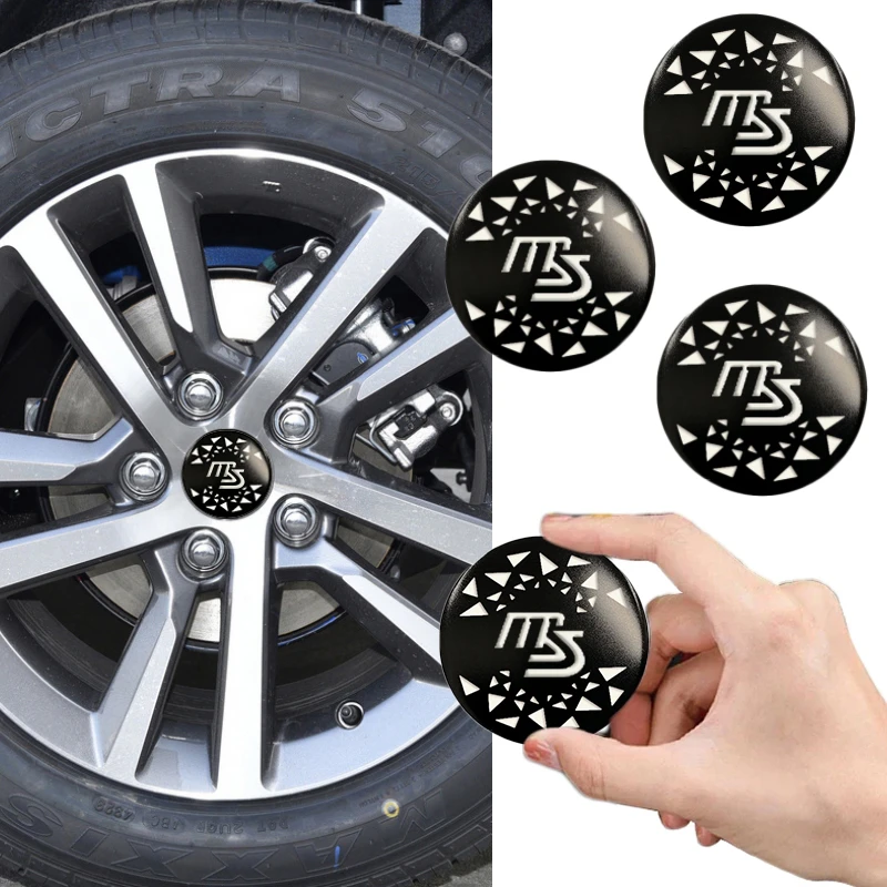 56/60/65mm Car Wheel Hub Center Stickers for Mazda MS Logo AXELA Biante ATENZA BT50 CX-3 CX-4 CX-5 CX-7 CX-8 CX-9 CX-30 CX-60 M3