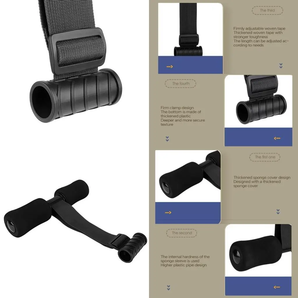 

Hamstring Strap Adjustable Hamstring Stretch Strap Nordics Strap A70D