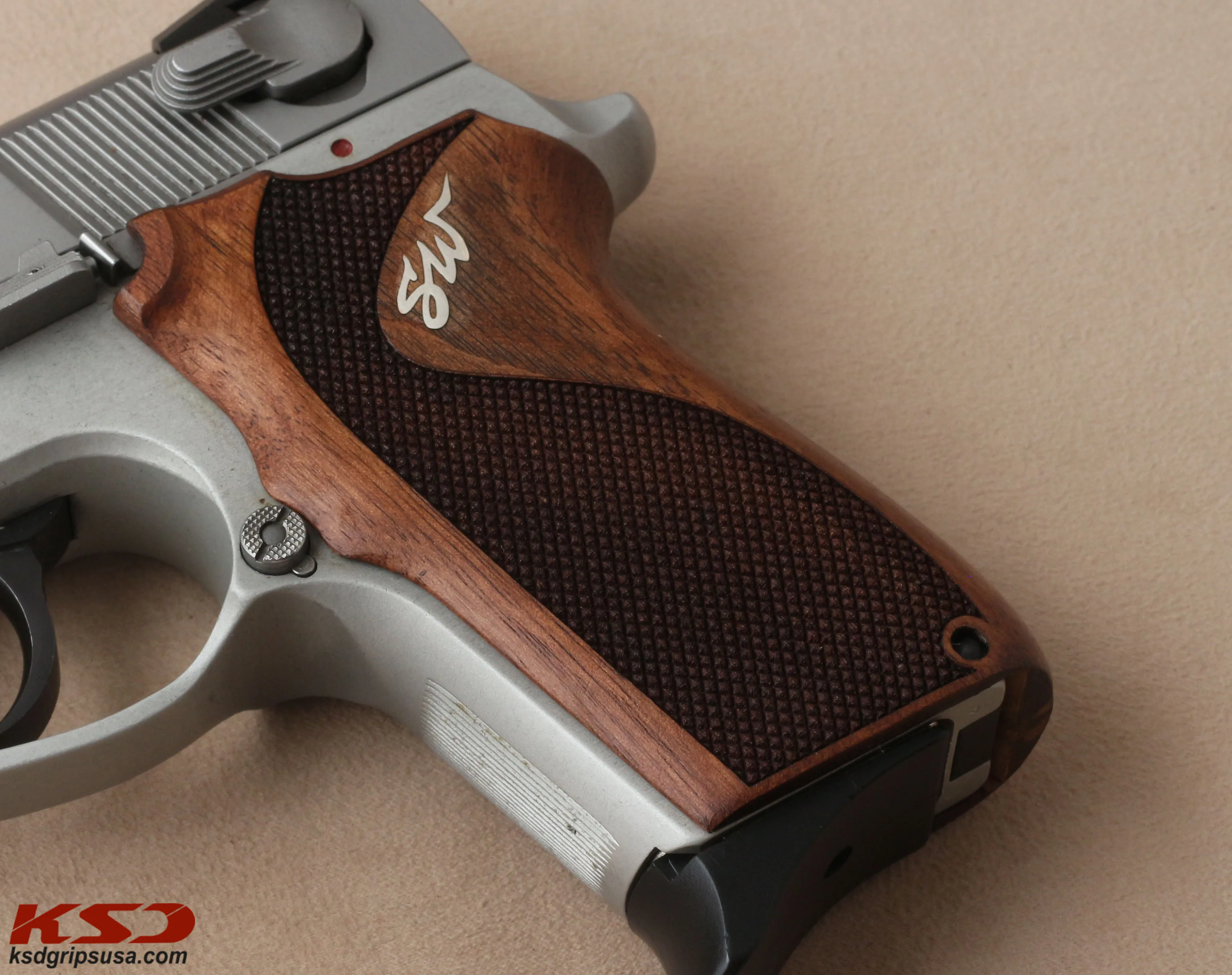 Ksd marca smith wesson 6906 compatível nogueira apertos diamante