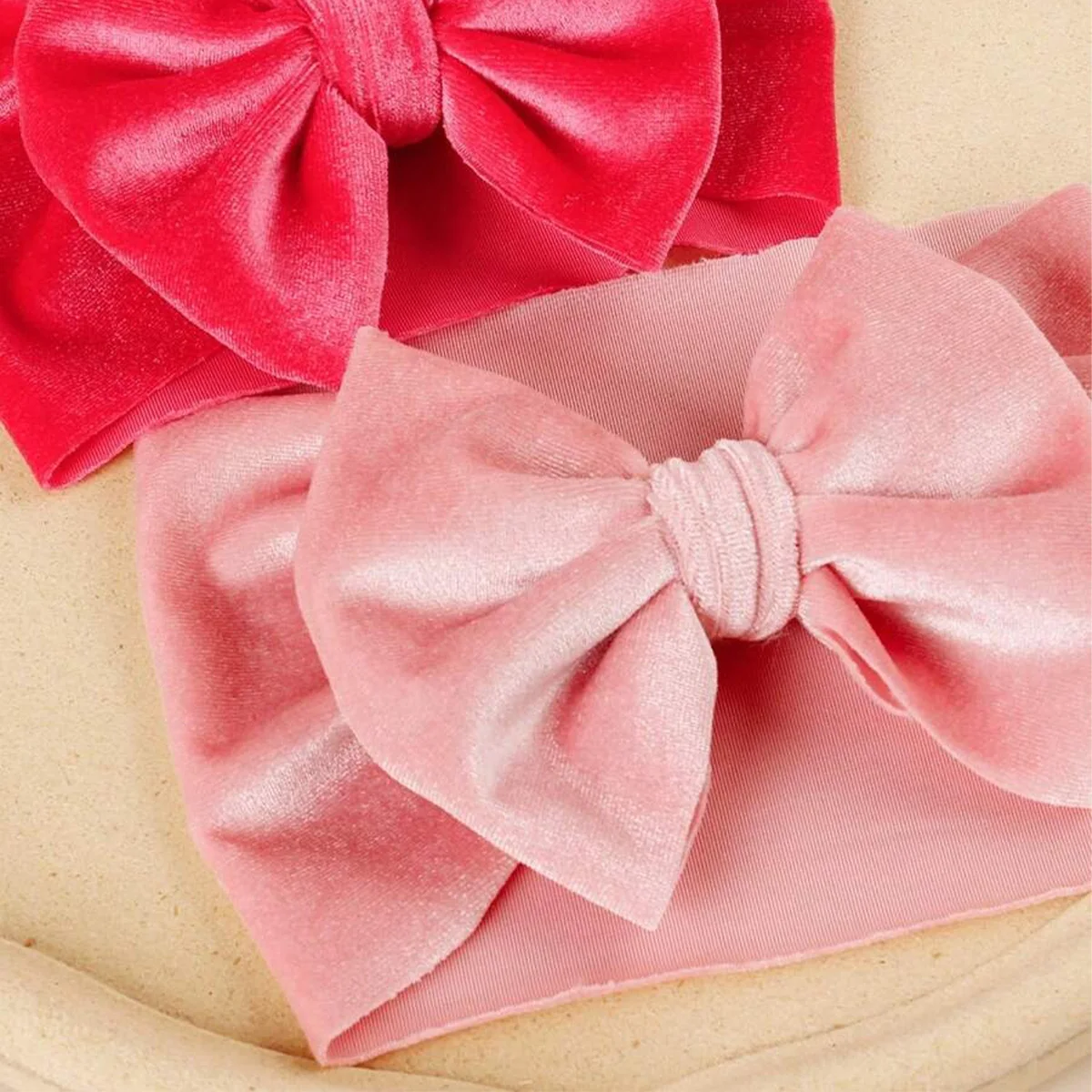 4 шт., бархатные повязки на голову для девочек, на осень/зиму