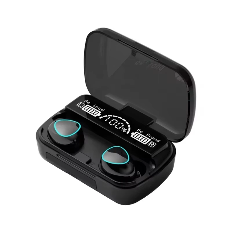 Basix Bluetooth Headphones Earpods Sports Stereo Noise Canceling Wireless Headphone Microphone Speaker with LED light headphones