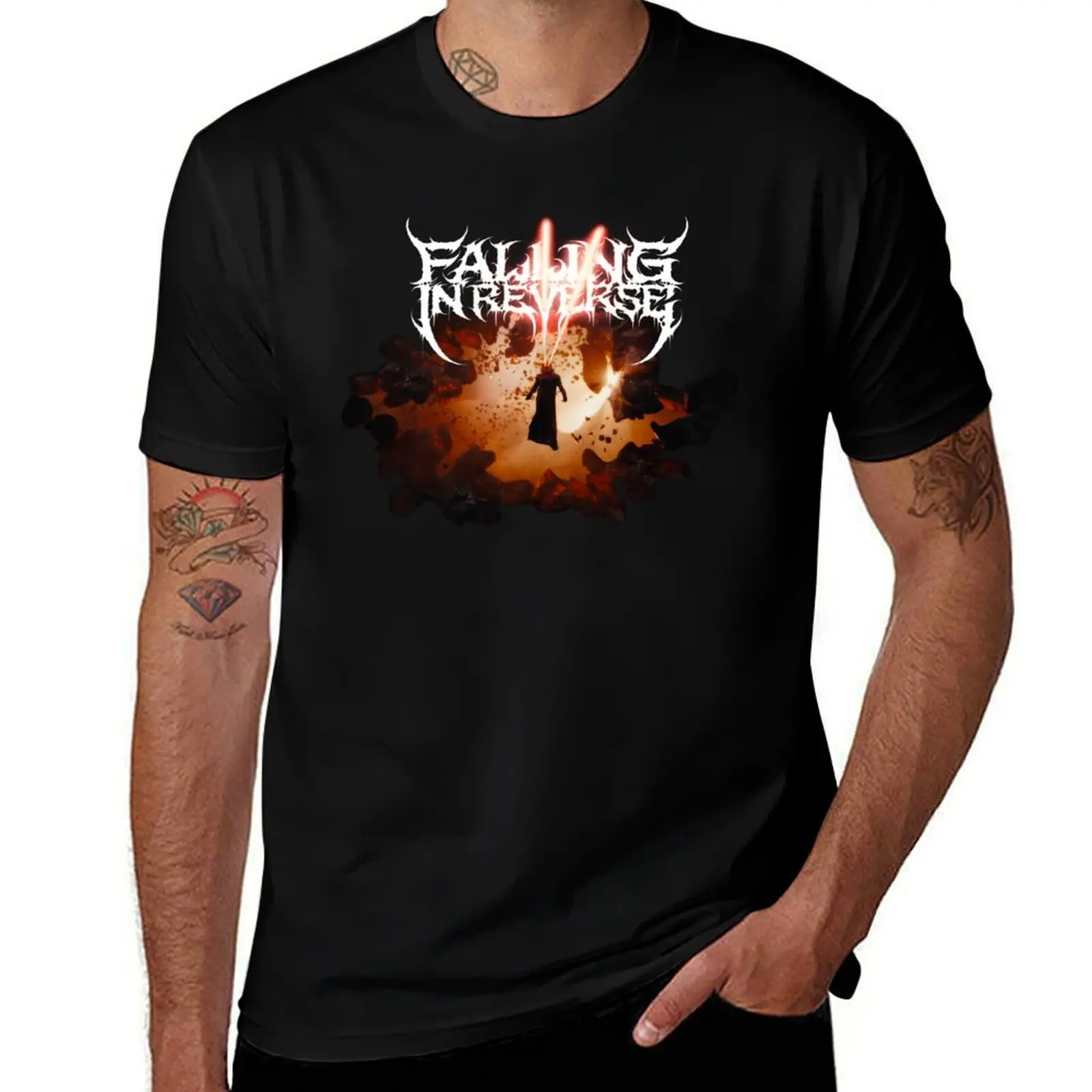 

Falling In Reverse Mad Ronald 2 T-Shirt sublime customs summer clothes T-shirts for men cotton