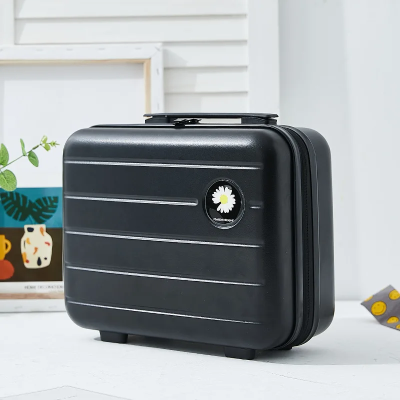 16 Inch Portable Hand Suitcase Travel Luggage Women Cosmetic Makeup Case Gift Box Child Student Storage Organizer Bag