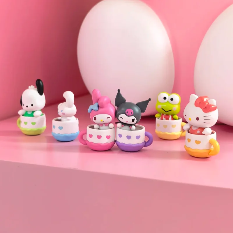 Genuine Sanrio Kada Bumper Cup Blind Bag Kawaii Mini Figure Cute Magnetic Ornaments Exquisite And Interesting Toys Hello Kitty - view 3
