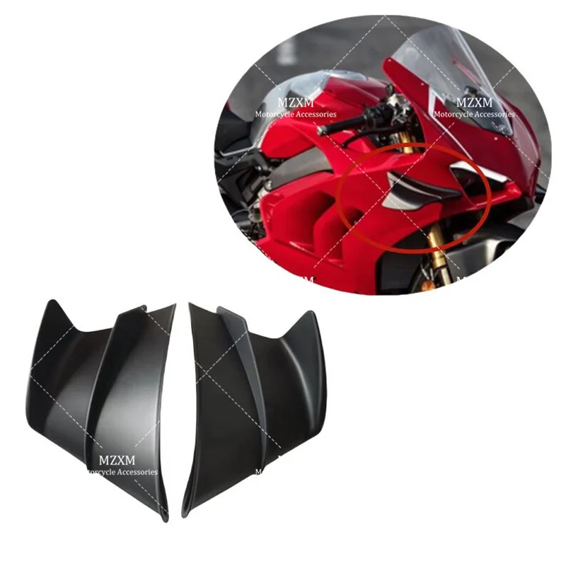 

Motorcycle Winglet Aerodynamic Wing Kit Spoiler Fit For Ducati Panigale V4 V4S V4R 2018 2019 2020 2021 2022