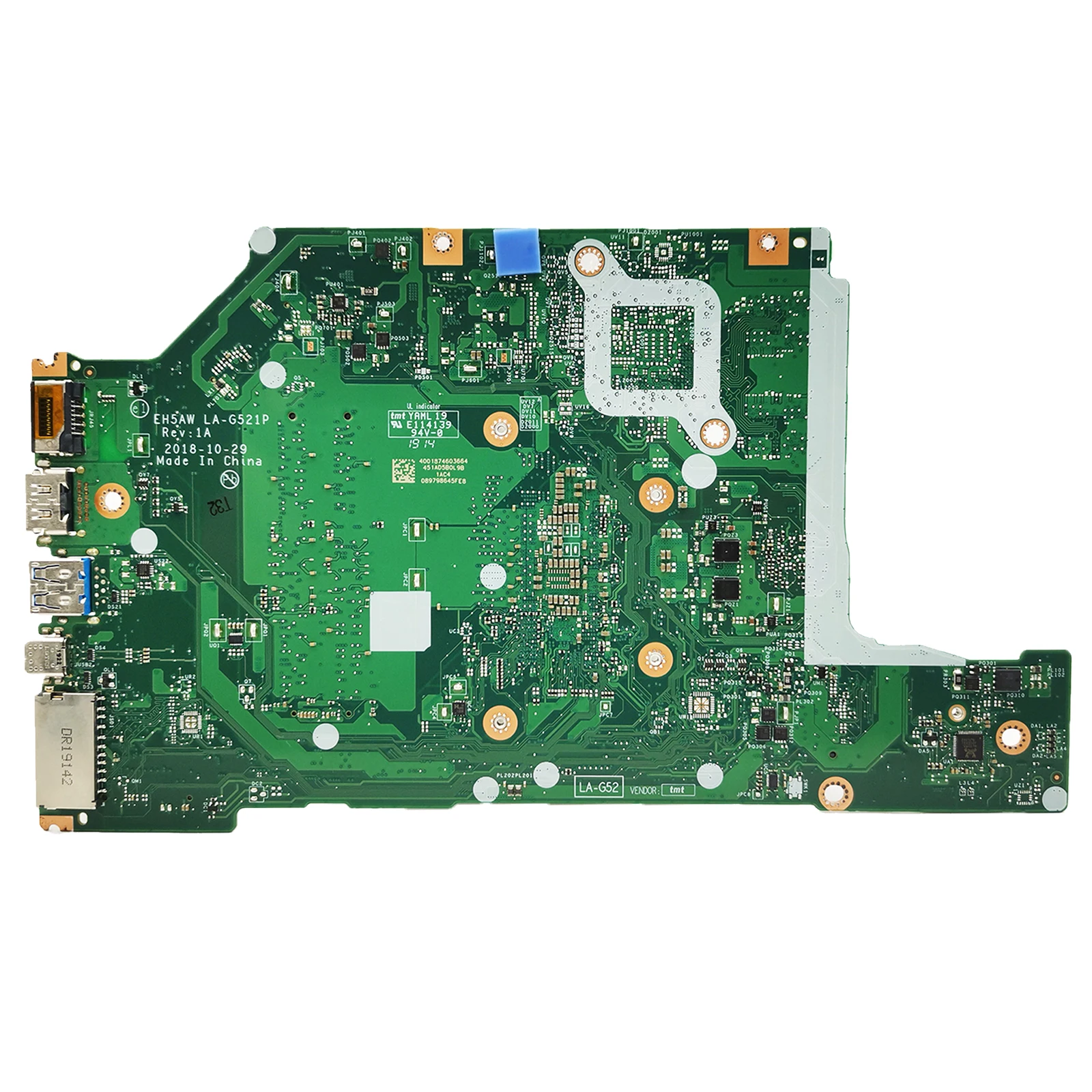 For Acer Aspire A515-52 A515-52G Laptop Motherboard With I7-8565U EH5AW LA-G521P NBH1611002 NBH1611001 DDR4