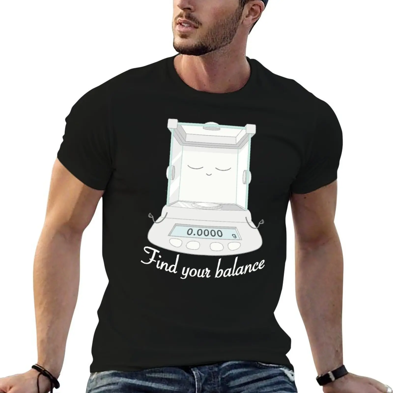 Analytical Balance Finding Balance T-Shirt Casual Work Wear T-Shirt