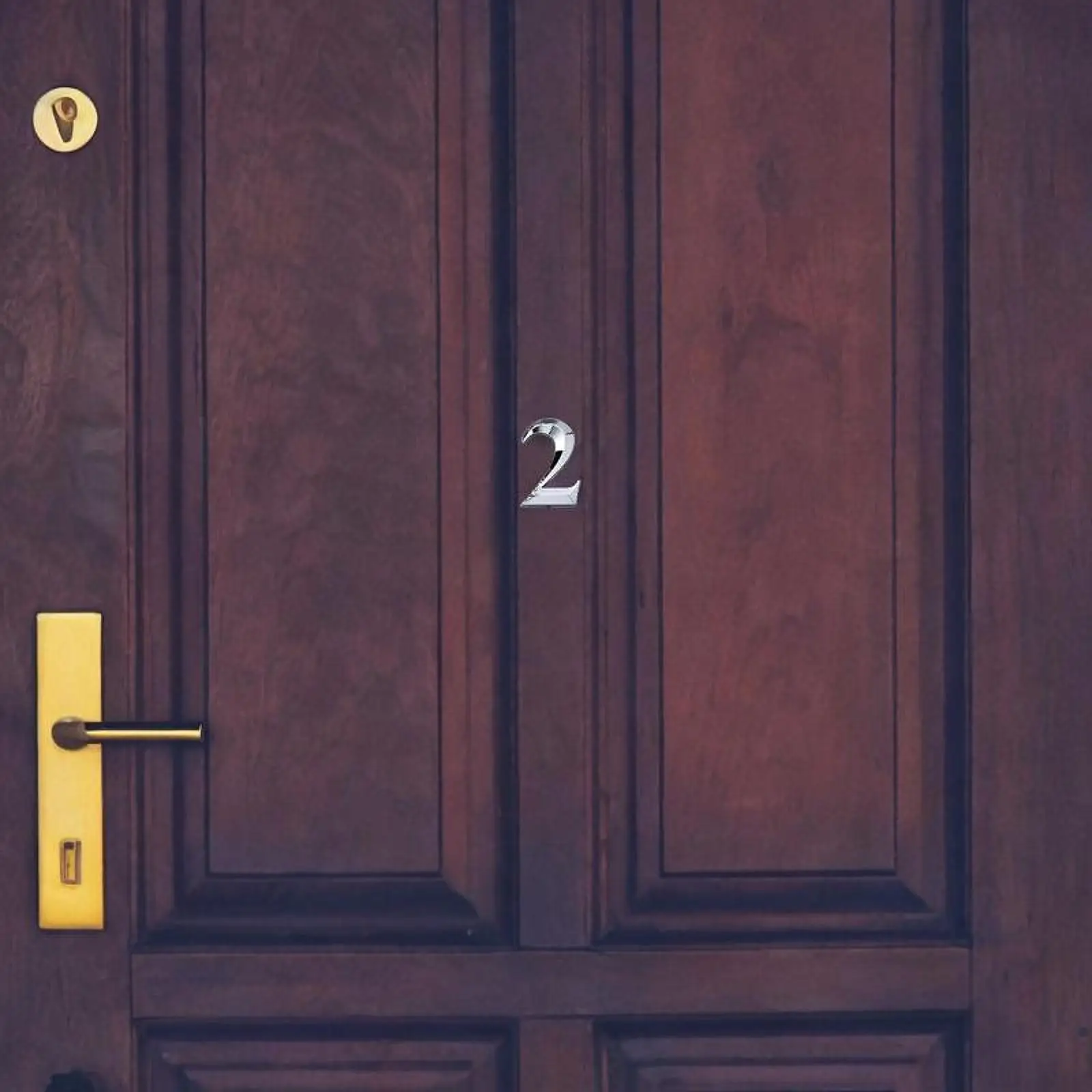 2-6pack 3D House Number Mailbox Number for Hotel Room Office Apartment 2