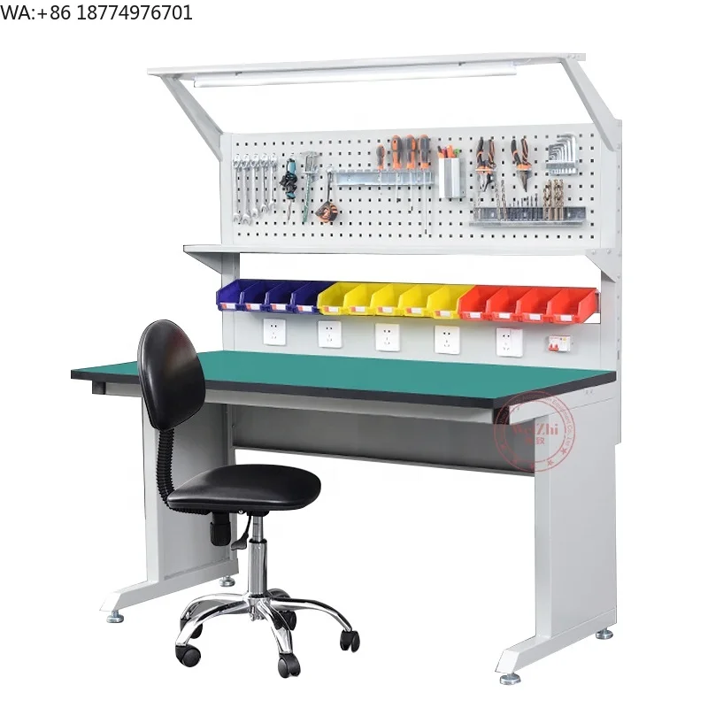 Weizhi Metal Electrical Work Bench Table ESD Benches Cell Phone Repair Workstation