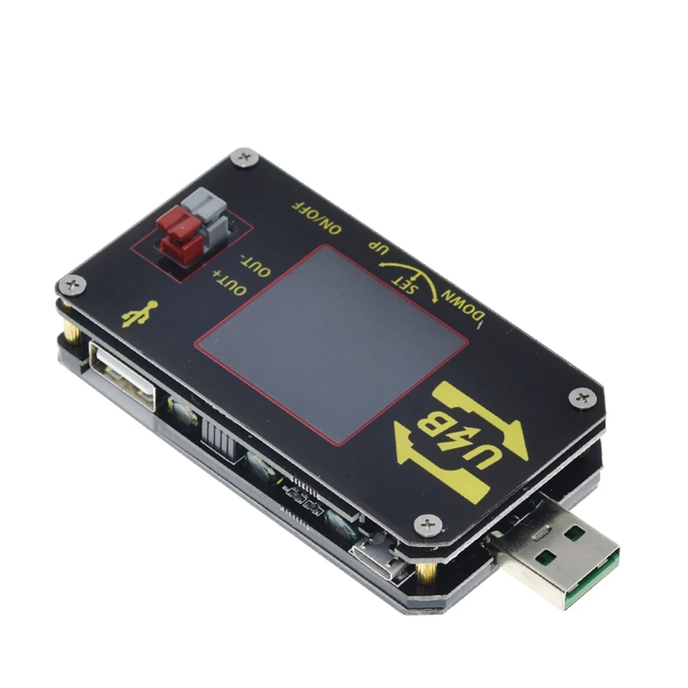 USB Digital DC DC Step-Down Converter Adjustable 0.6-30V 2A 15W CC CV Power Module 5V 9V 12V 24V Desktop Power Supply