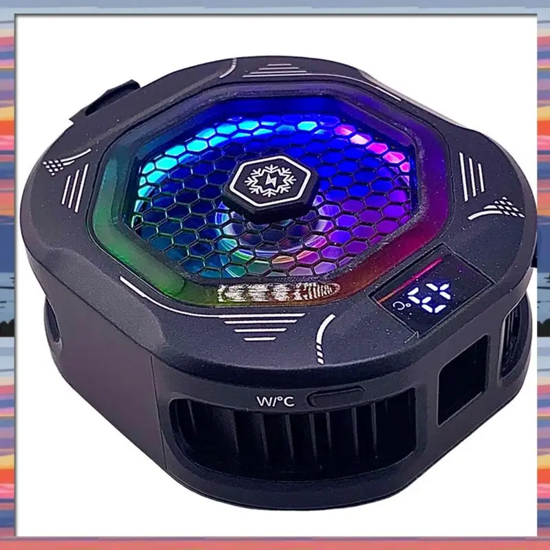 AC18(保証) TH12 24W 半導体磁気氷冷却電話クーラークリップオン高速冷却ゲームクーラー温度制御 B