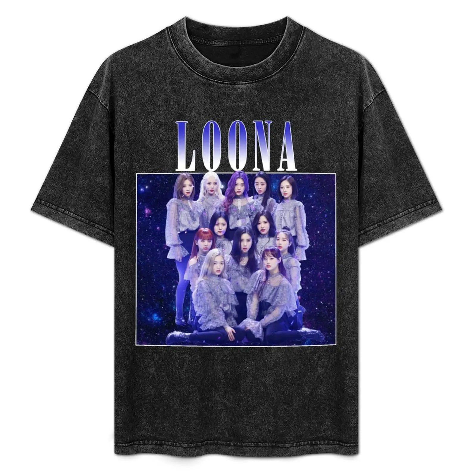 

LOONA Vintage T-Shirt cotton graphic tees Clothing new edition men t shirts high quality