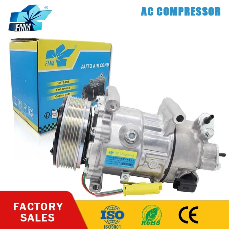 

FMM 12V SD6C12 for PEUGEOT 508 2.0 Air Conditioning AC Compressor for Citroen C5 1618094580 9677824580 9819714780