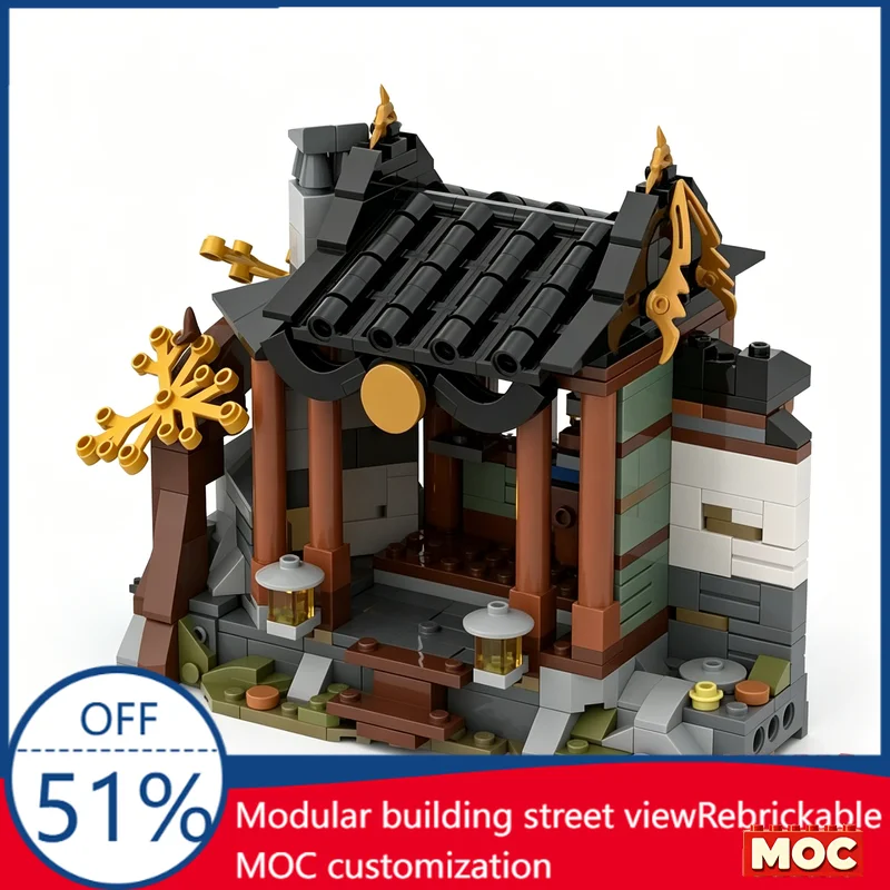476pcs-ninjago-old-town-workshop-moc-model-building-blocks-diy-assembly-innovative-children-educational-birthday-christmas-gift