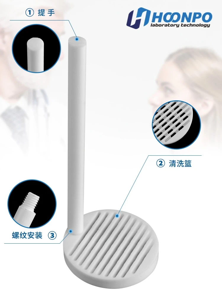 

PTFE Cleaning Rack/conductive Glass Cleaning Rack/silicon Wafer Cleaning Rack/acid and Alkali Resistant PTFE Flower Basket