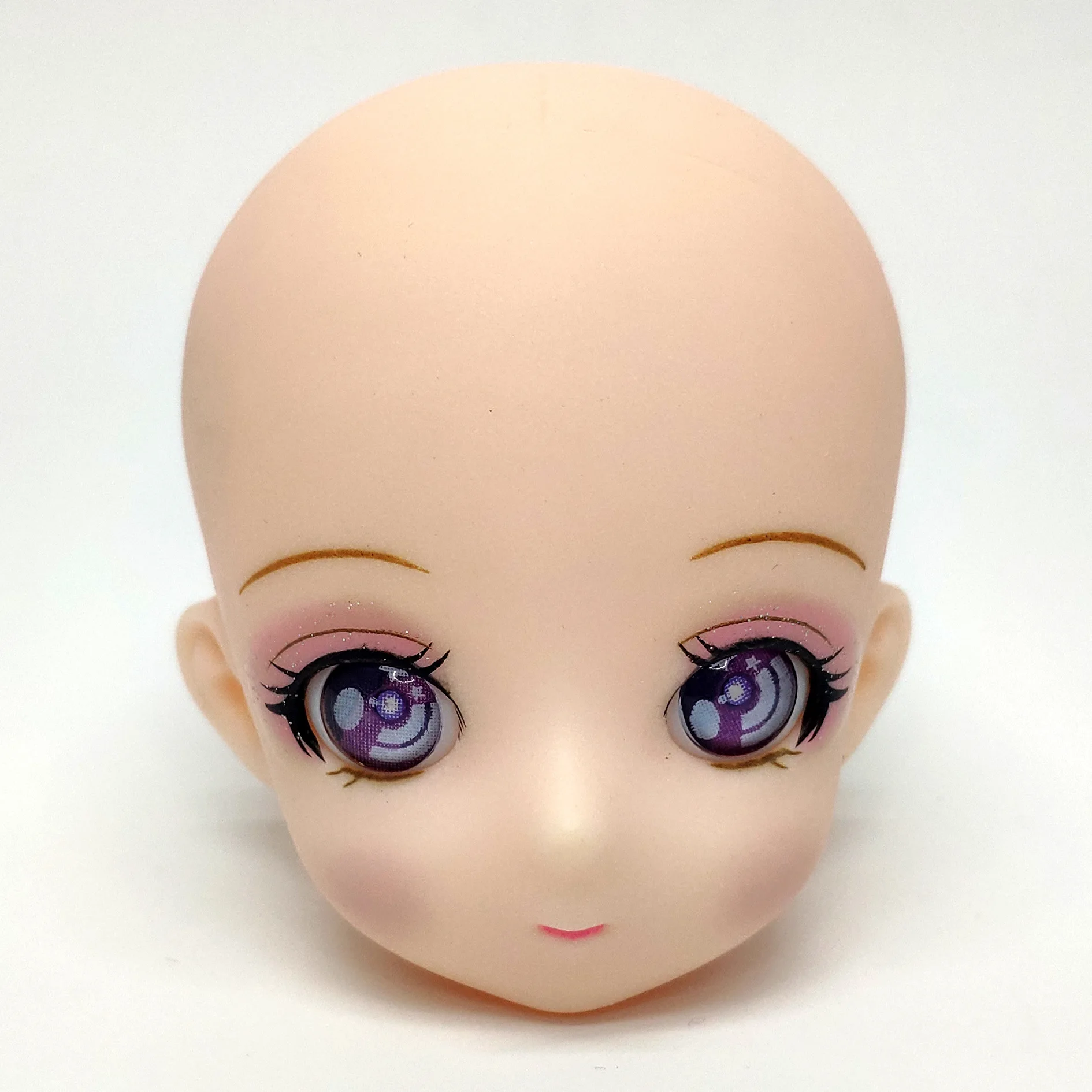 1/6 BJD Doll Head 30cm Makeup Doll Head 3D Starry Sky Eye Anime Doll Head Accessories Girl Play House Practice Makeup Toy Gift