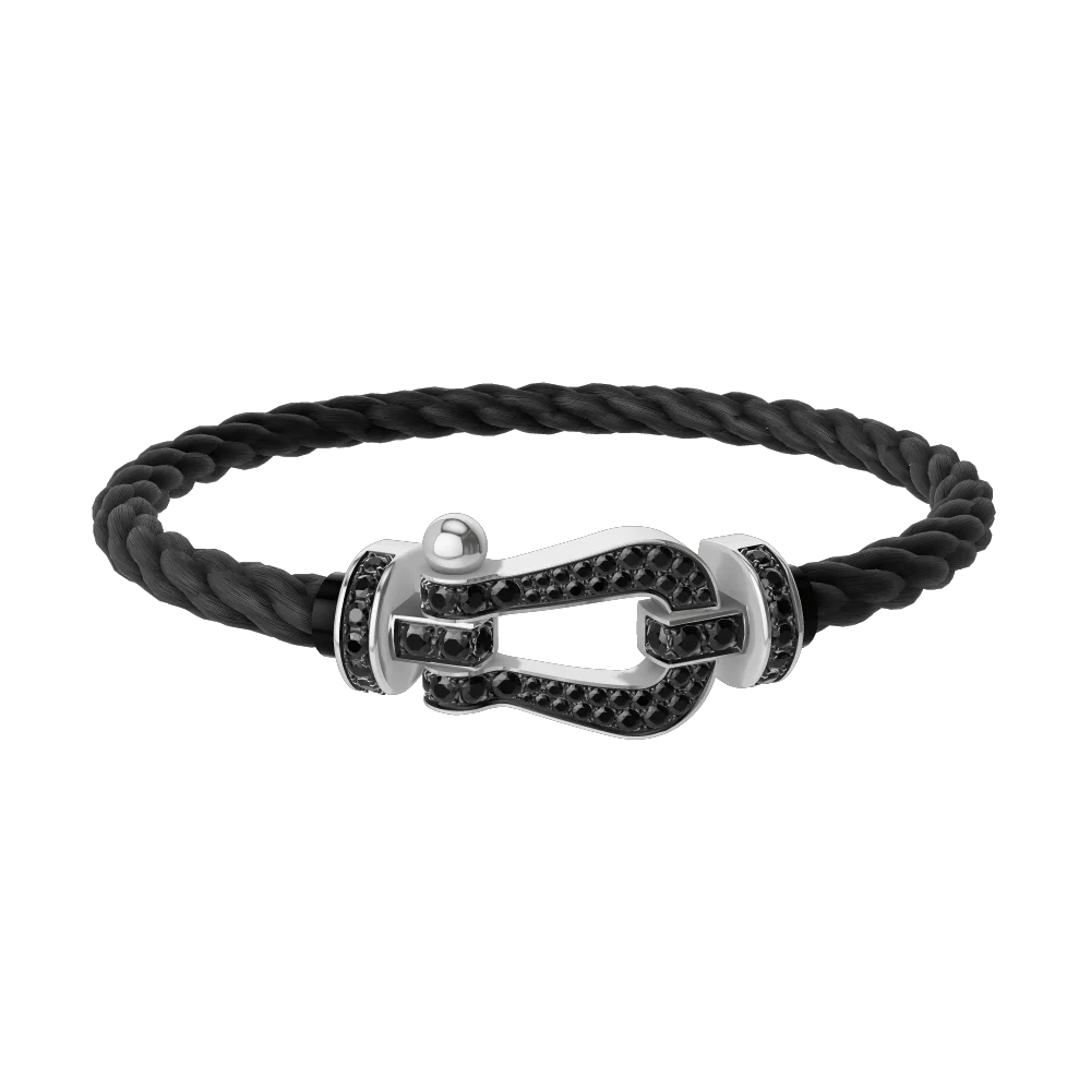 Nuevo Modelo 2026 - Pendientes de Aro de Moda de Alta Calidad Más Vendidos para Tamaños Grandes (35 mm) - Juego Negro de Diamantes Genuinos