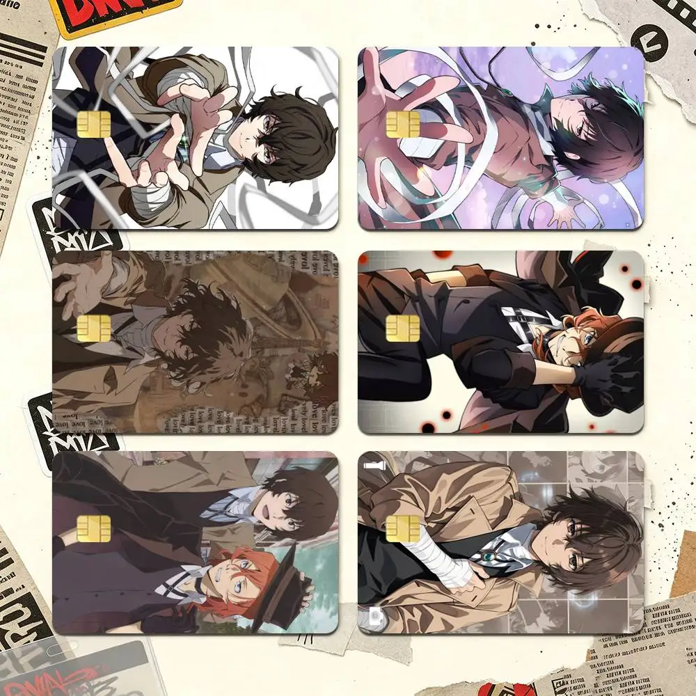 Bungo Stray Dogs Credit Card HD Stickers Easy to replace, change card style anytime as you like