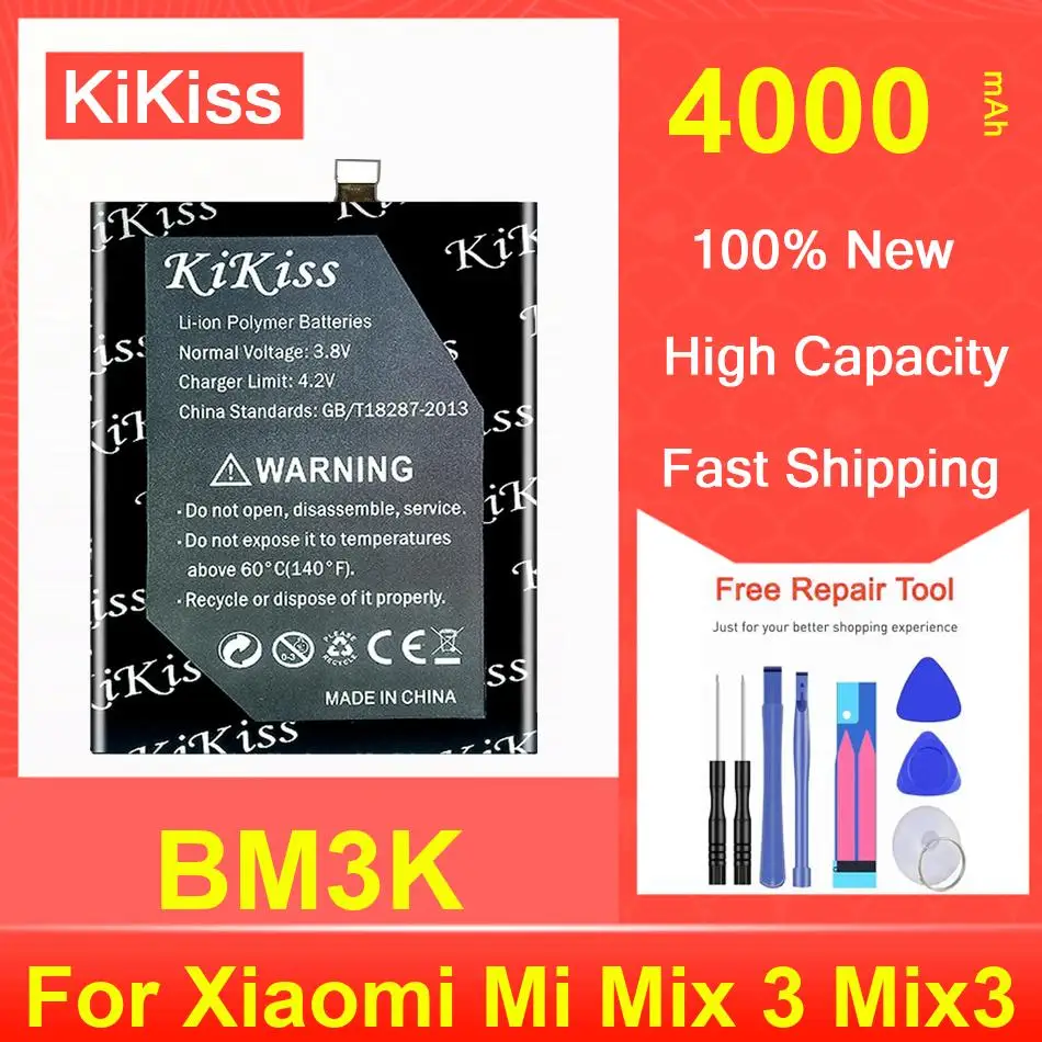 

4000Mah Kikiss Battery BM3K For Xiaomi Mi Mix 3 Mix3