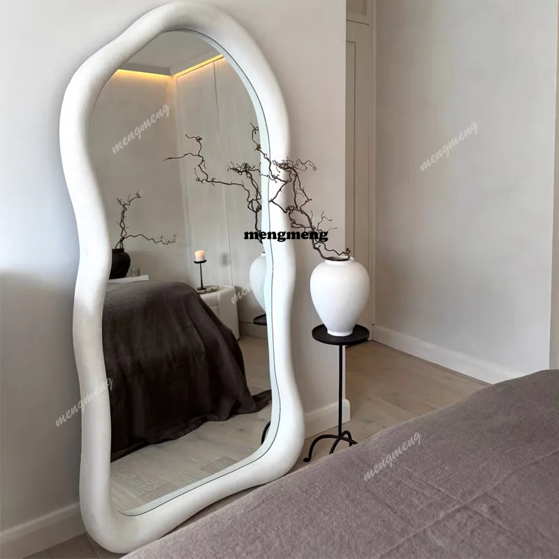 Design Girls Mirror Stickers Bedroom Aesthetic Modern Makeup Mirror Prism Ornament Adornos Para El Hogar House Accessories