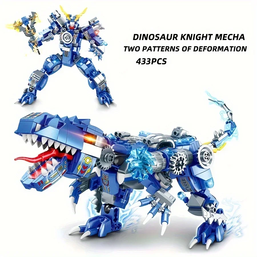 New 2IN1 Jurassic Mechanical Indominus Rex Dinosaur World Model Mech Building Blocks Dino Park Bricks Children Boys Toy Gifts