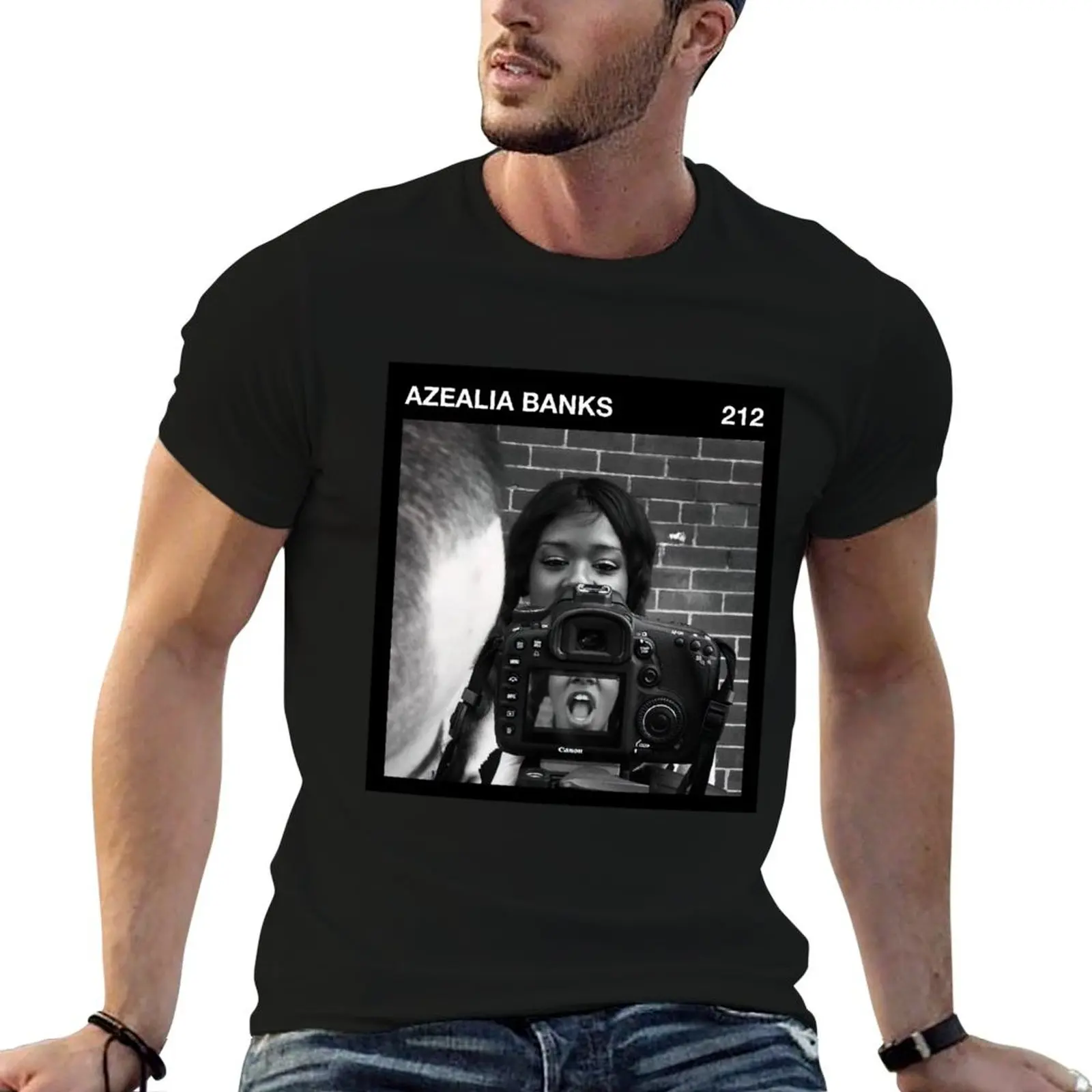 

212 black frame - azealia banks T-Shirt plus size tops summer tops luxury clothes men