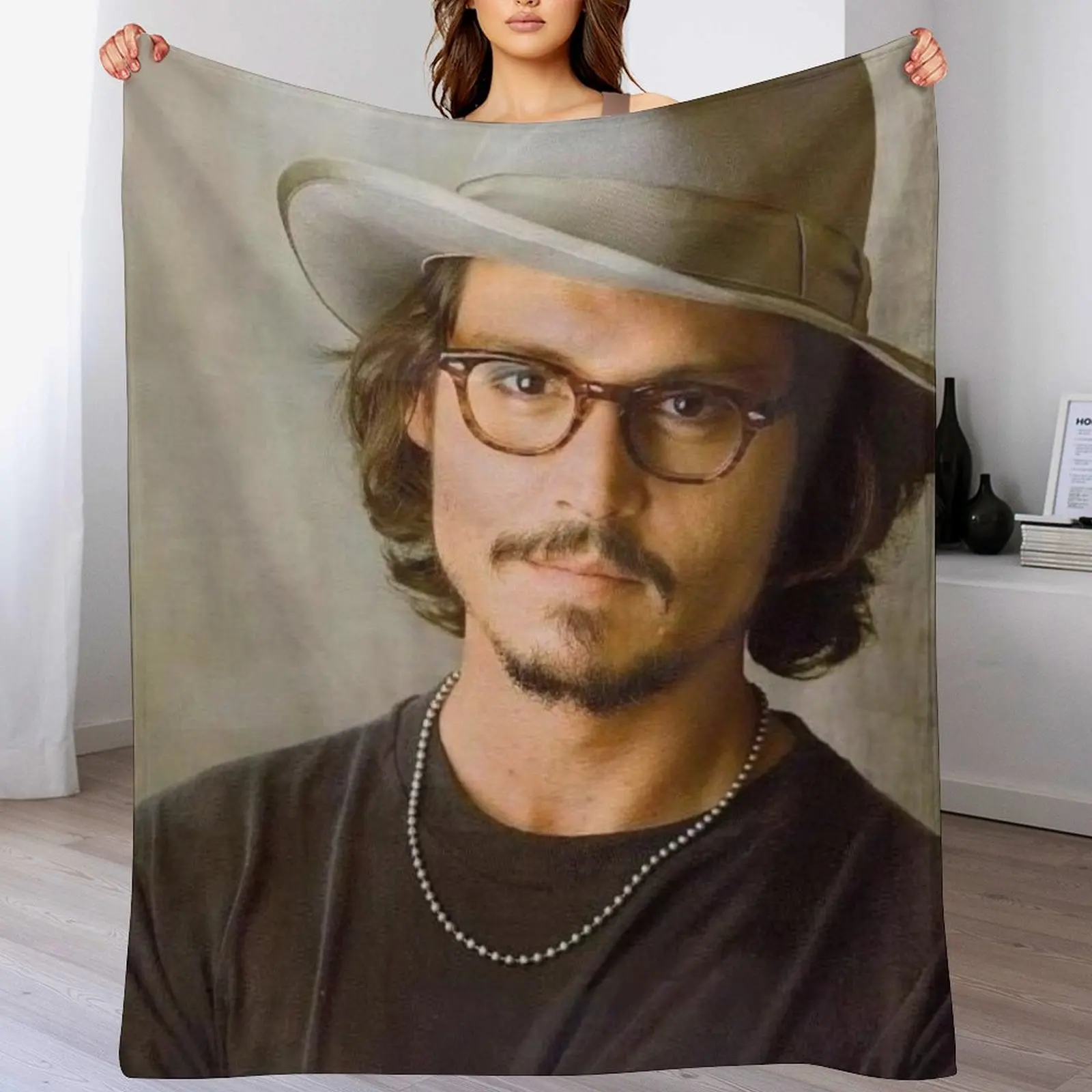 

johnny depp Throw Blanket Decorative Soft Throw Blanket for Couch Sofa