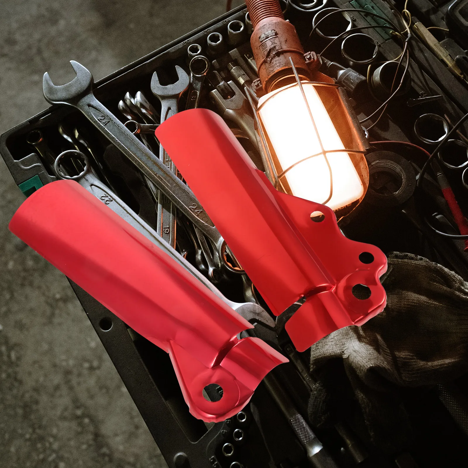 

Front Shock Absorber Protector Dust Cover Aluminum Alloy Motorcycle Accessories Parts Fits Enhance Performance Long
