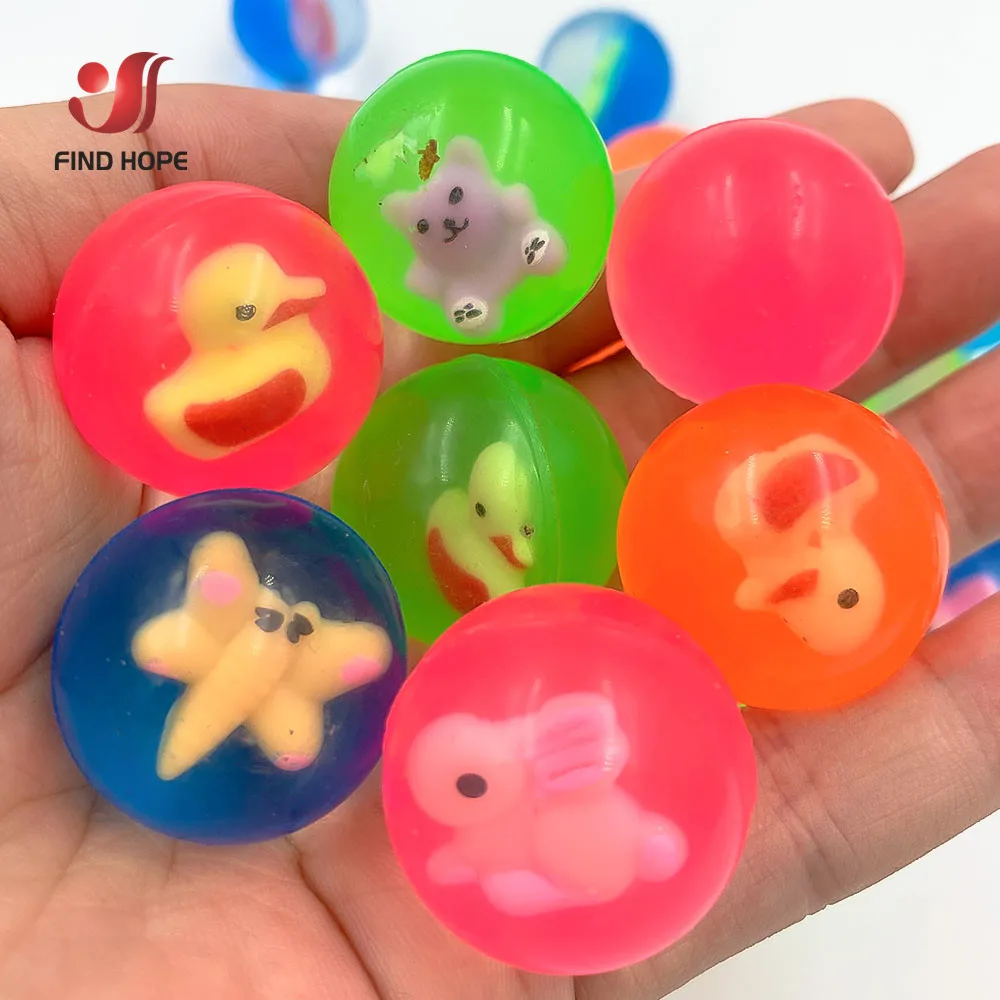 1/5/10pcs Kids Mini Rubber Bouncy Ball Bouncing Balls Super Bouncy Superball Elastic Toy Game Party Gifts