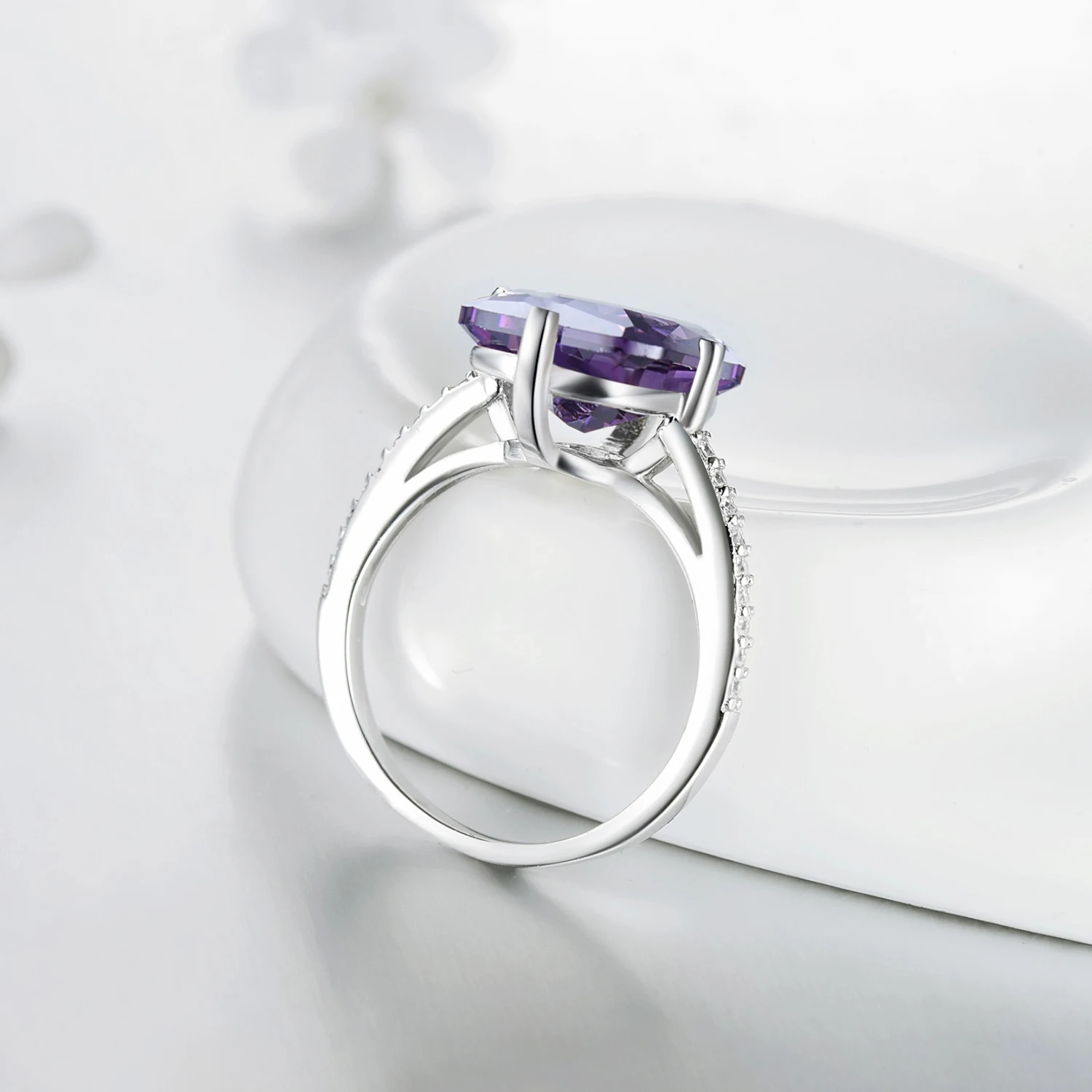 Modian Instagram New Classic Fashion 925 Sterling Silver Luxury Rings For Women Anniversary Engagement Jewelry Silver Ring Anel