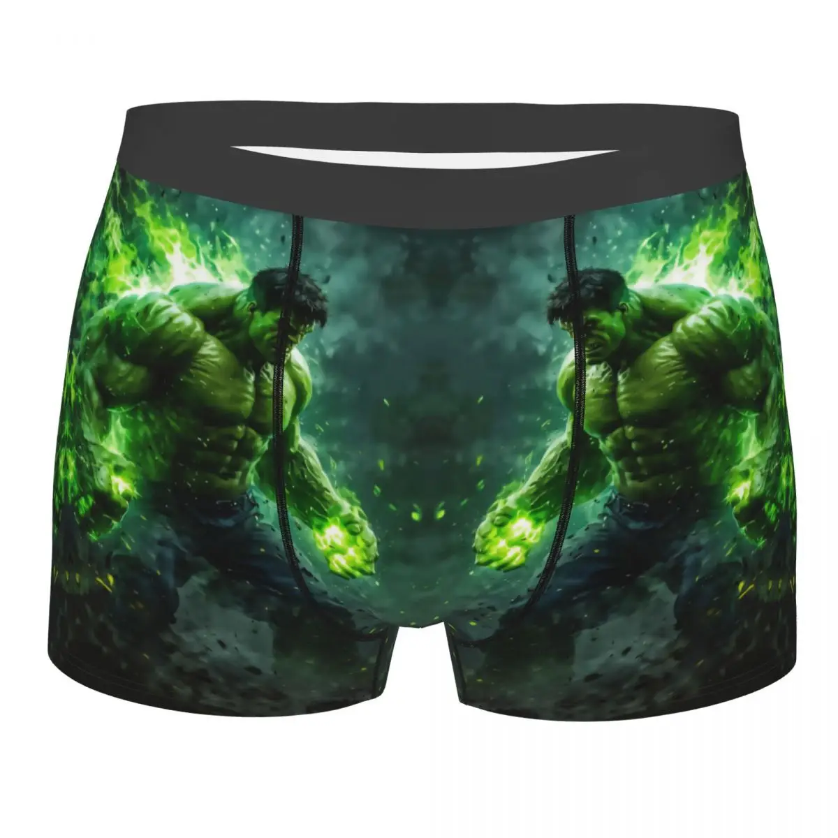 

Custom Vintage Hulk 3D Printing Art Underwear Men Stretch Cartoon Movie Boxer Briefs Shorts Panties Soft Underpants For Homme