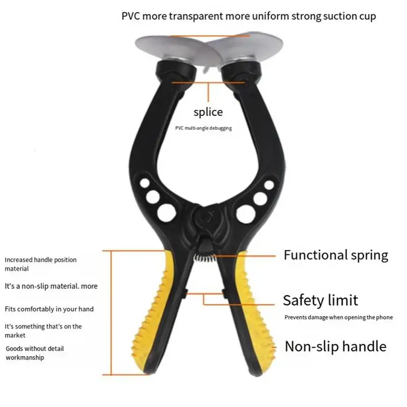 Screen Removal Tool Detachable Phone Screen Opener Suction Cup Pliers Ergonomic Phone Repair Tools Mobile Screen Tapper For Home