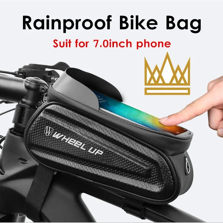 

Bike BagBike Phone Mount Bag Bike Front Frame Handlebar Bag Waterproof Case Bicycle Accessories Pouch Sensitive Touch Screen