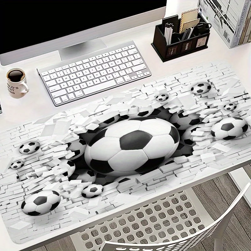 

Football mouse pad Non-slip rubber durable washable table mat suitable for gamers, study and office computer keyboard pads
