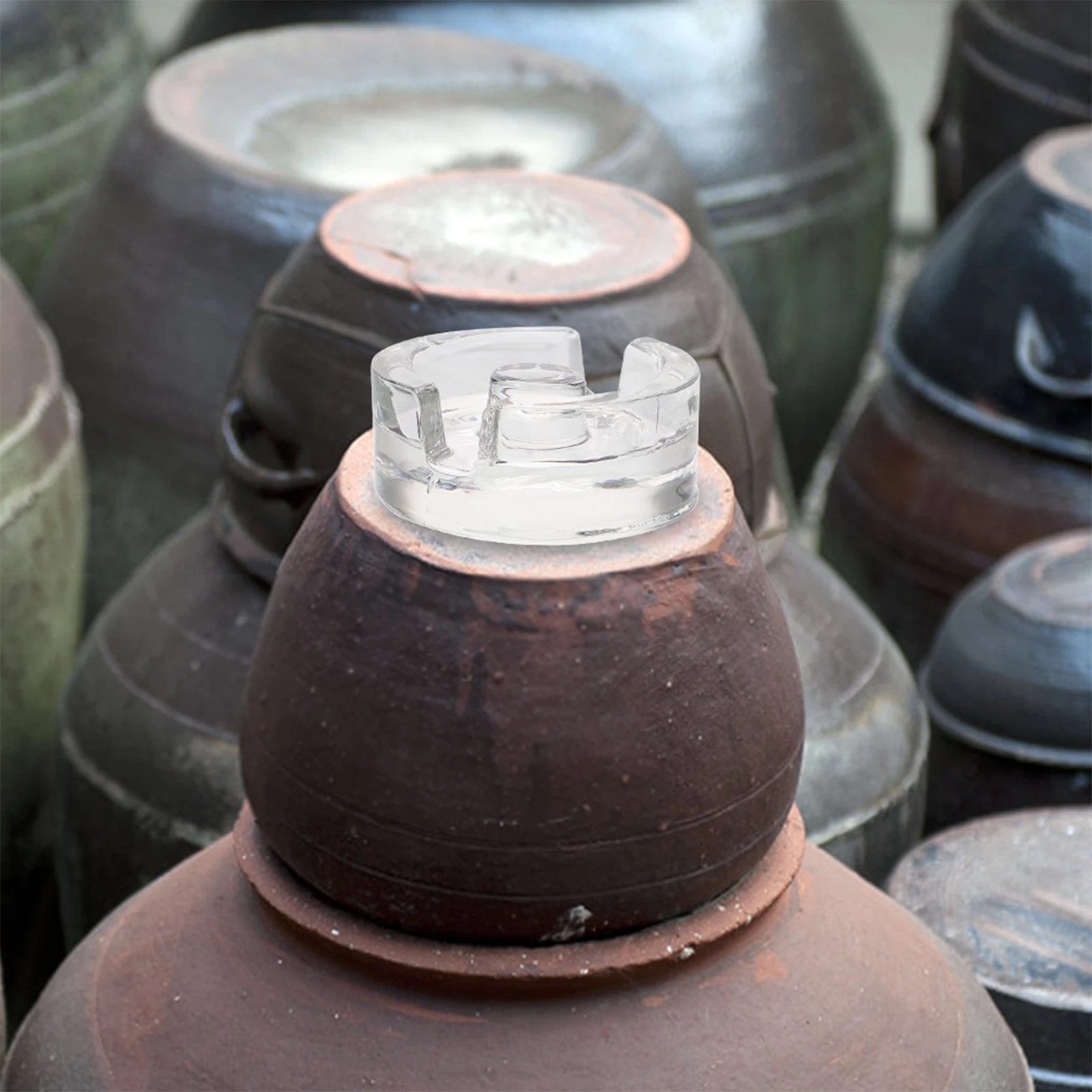 

Fermented Glass Heavy Stone Canning Weights for Fermenting Small Sticky Disk Jar Lids and Wide Mouth