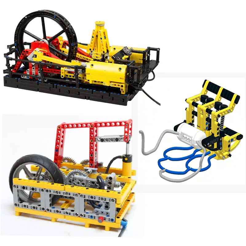 

НОВАЯ партия «сделай сам», техническая MOC, безпереключательная пневматическая паровая машина, строительные блоки, креативный эксперт, кирпичи, модель, игрушки «сделай сам», подарки для детей