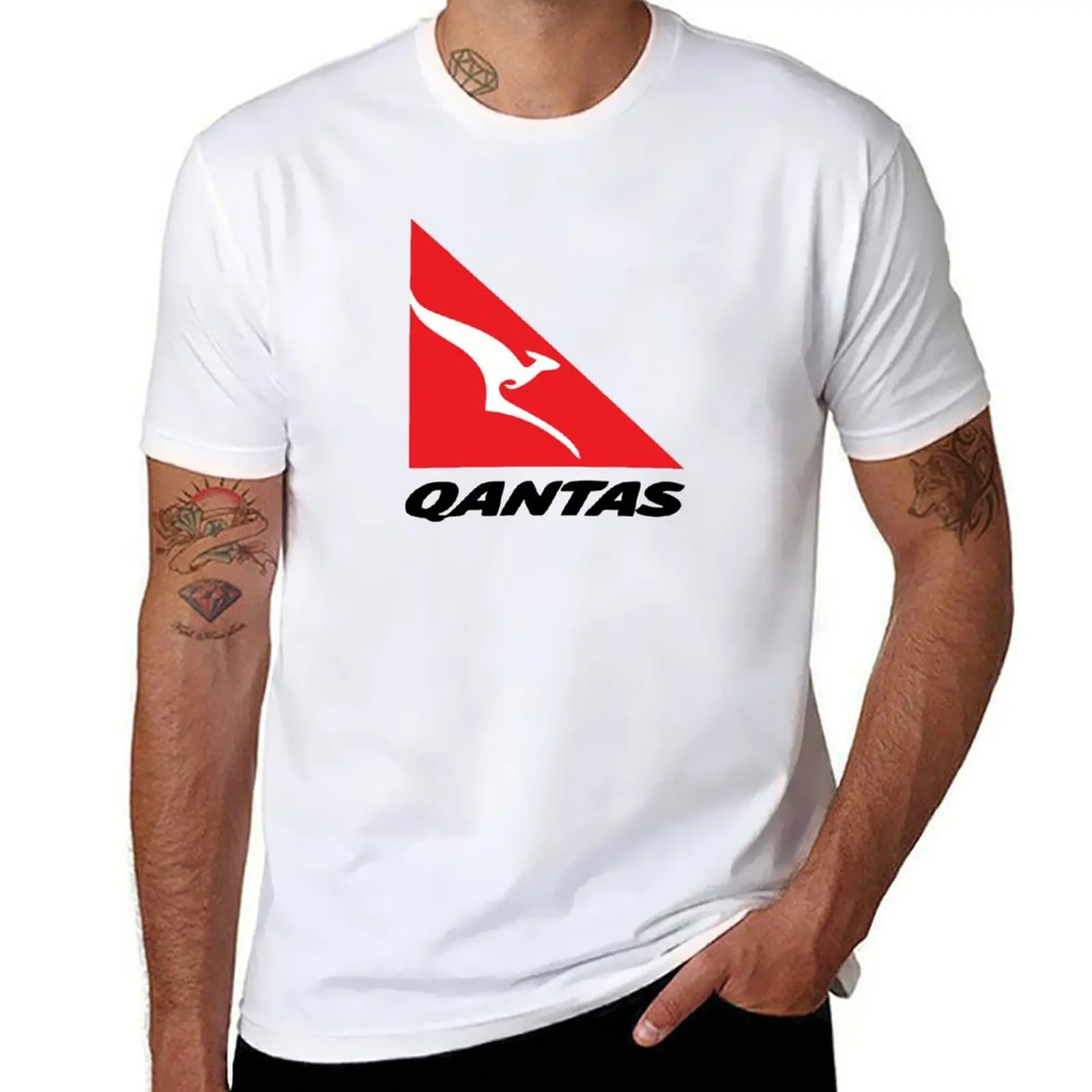

Qantas T-Shirt mens graphic t shirts cotton tshirt 100% T-Shirt