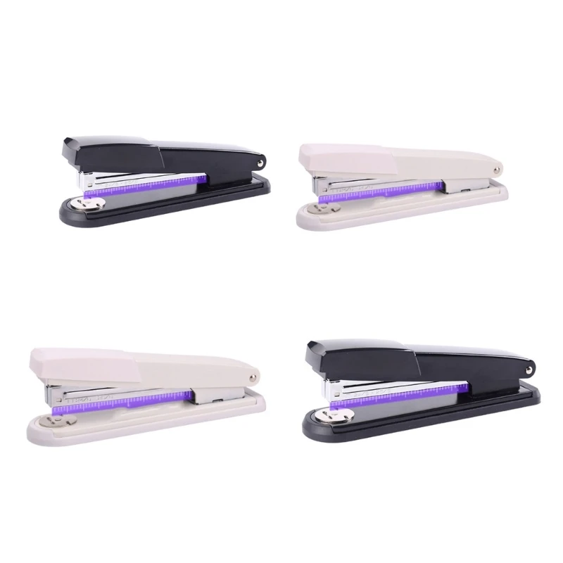

Plastic Stapler Desktop Stapler Easy to Load Office Stapler Effortless Stapler 601D