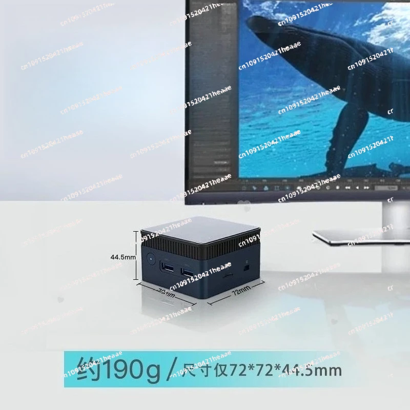 Suitable for N100 Mini Computer Supports Dual 4K Displays, Ultra Compact for Office Work, Light Gaming and Streaming