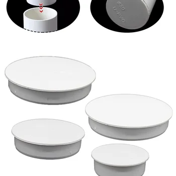 두꺼운 PVC 내부 차단 캡, 하수관 보호 커버, 삽입 배수관 보호 커버, 파이프 캡, 50-160mm