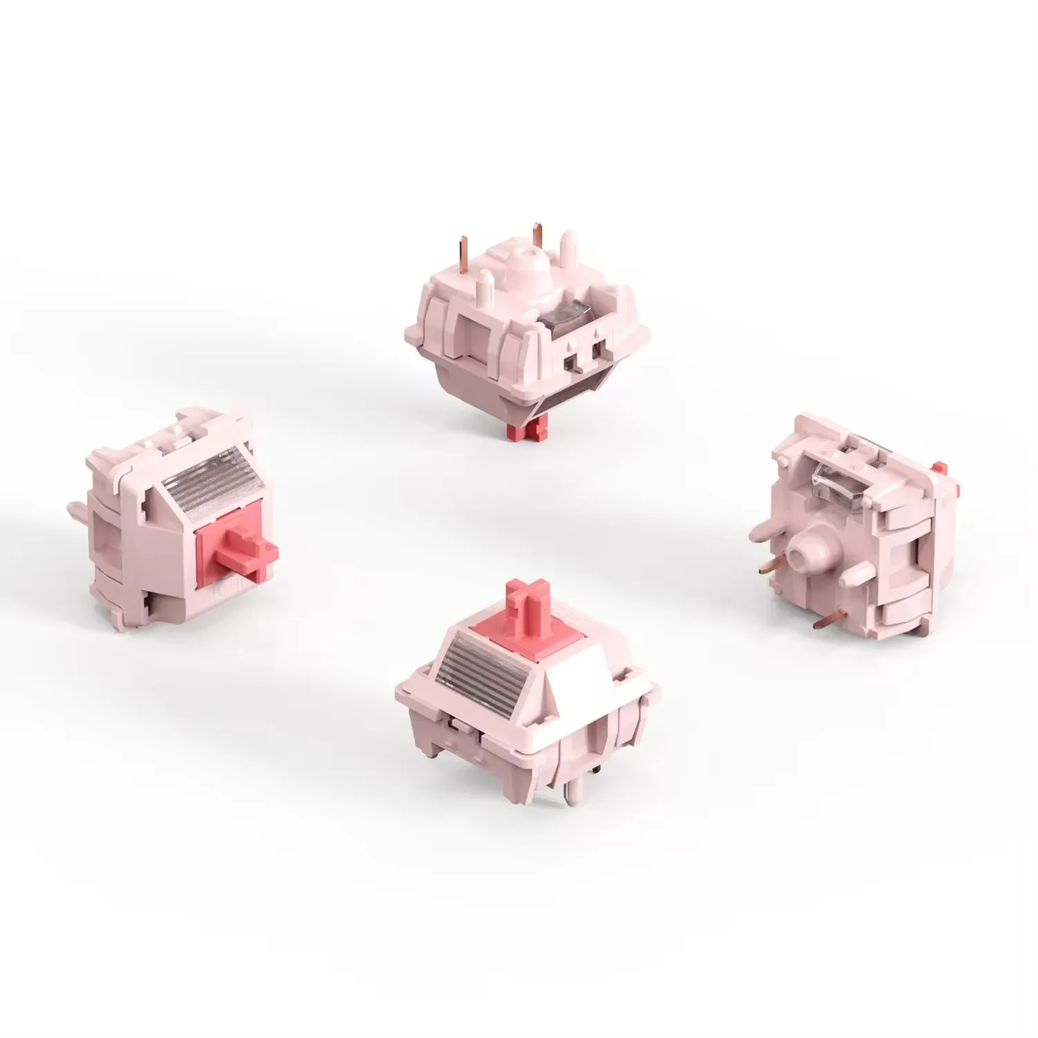 Custom BSUN Light Sakura Mechanical Keyboard Switch HiFi Linear with Condensing Lens Factory Lubed Accessory Gift