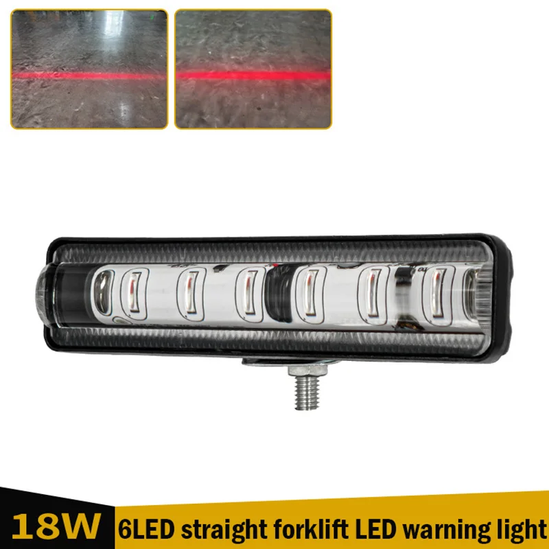18W LED Gabelstapler-Sicherheitswarnleuchte 6-LED Rote Warnleuchte Rückfahrlampe für LKWs Bagger Industrieausrüstung