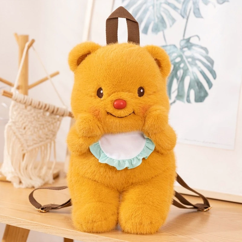 Fun Bear Backpack Fashion Casual Bag for Students Teenagers Everyday Use Unique Gift for Girlfriend