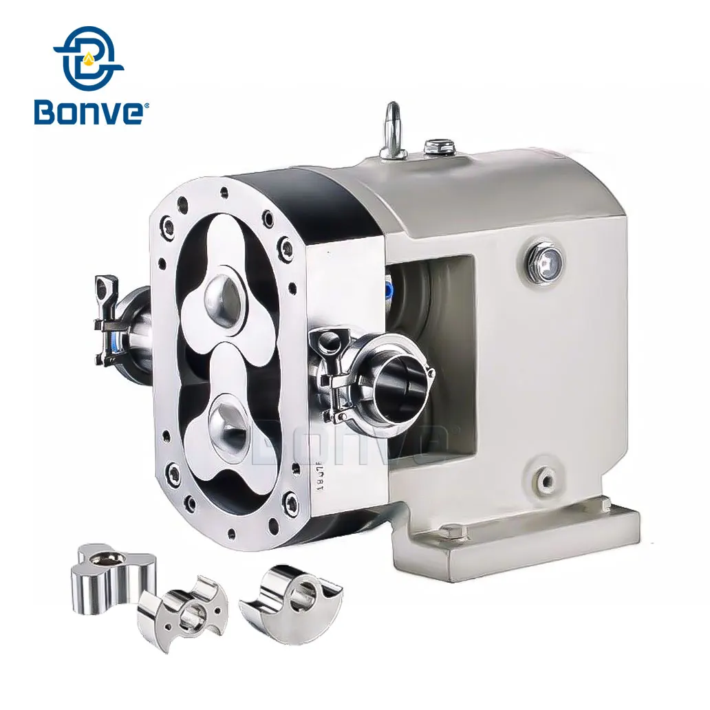 China Manufacturer Direct Supply Tomato Processing Rotor Lobe Pump Twin Rotor Design